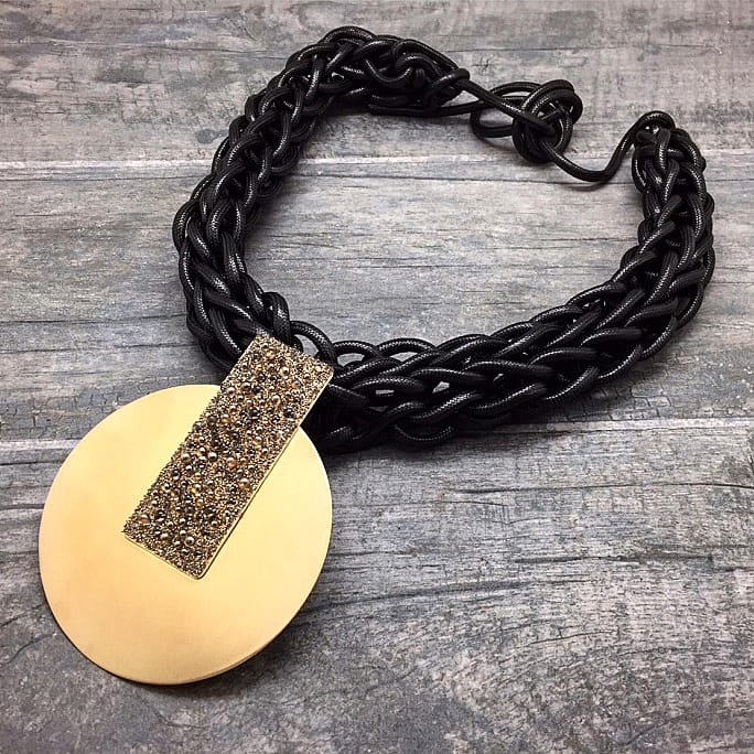 KV Leather Necklace